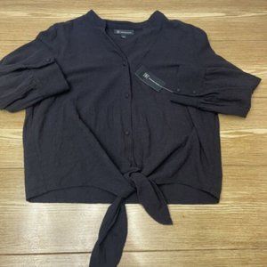 INC Front Tie Blouse Large